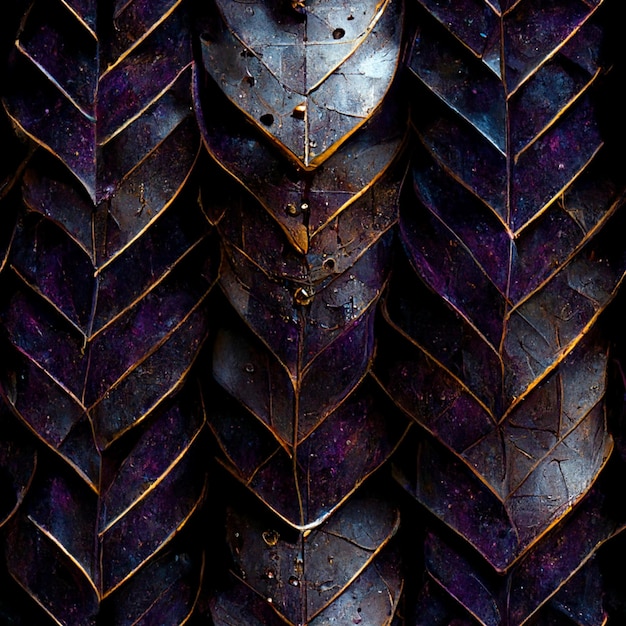 A close up of a tire with a leaf pattern on it