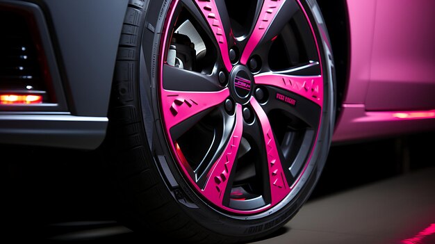 Photo close up tires car vehicule wheel