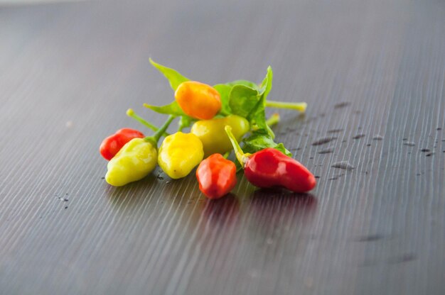 Close-up of tomatoes on table