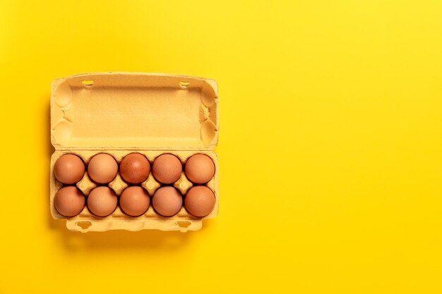 Close-up of toy blocks against yellow background