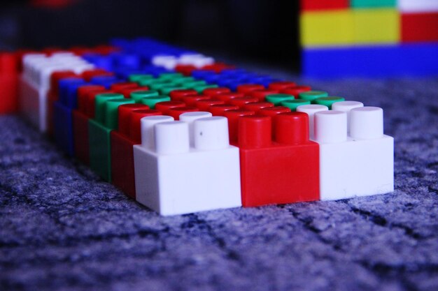 Photo close-up of toys on table