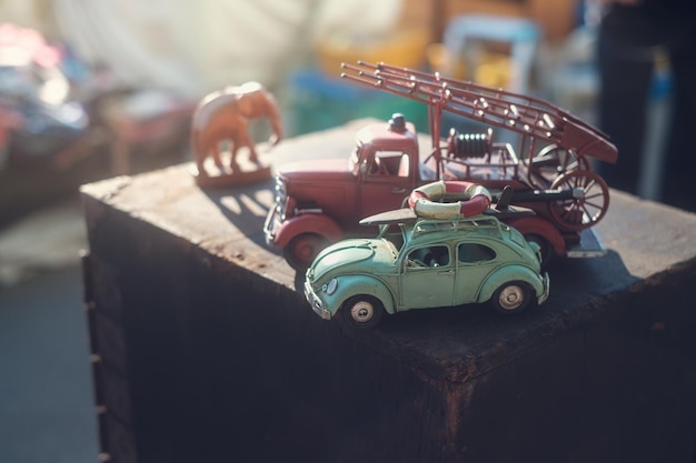 Photo close-up of toys on table