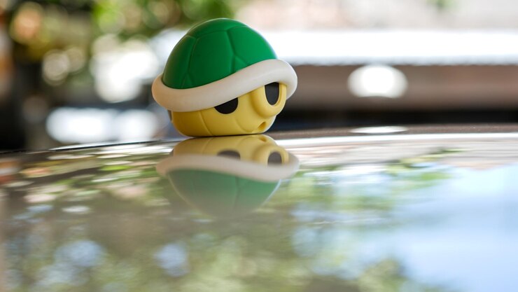 Photo close up toys on the table