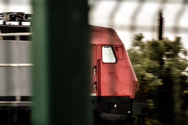 Photo close-up of train