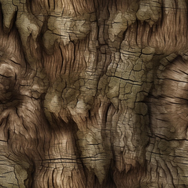 Photo a close up of a tree trunk with a knot on it generative ai