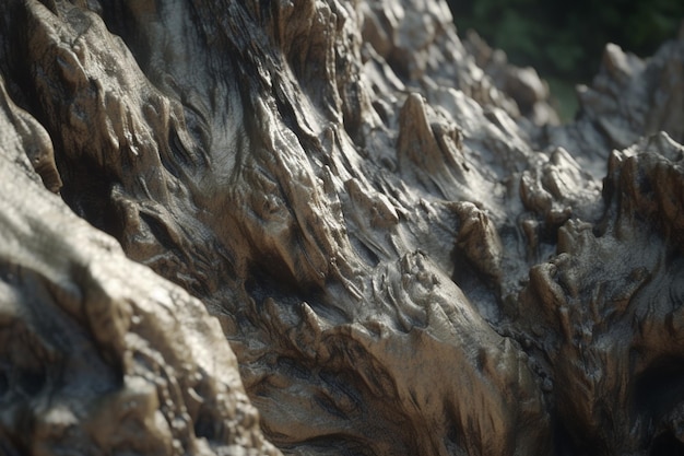 A close up of a tree trunk