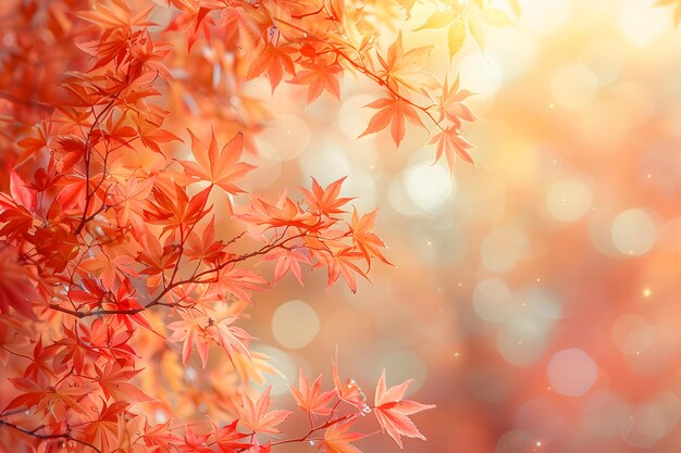 Close Up of Tree With Red Leaves