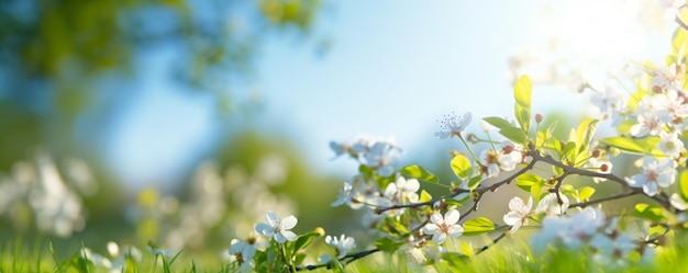 a close up of a tree with white flowers