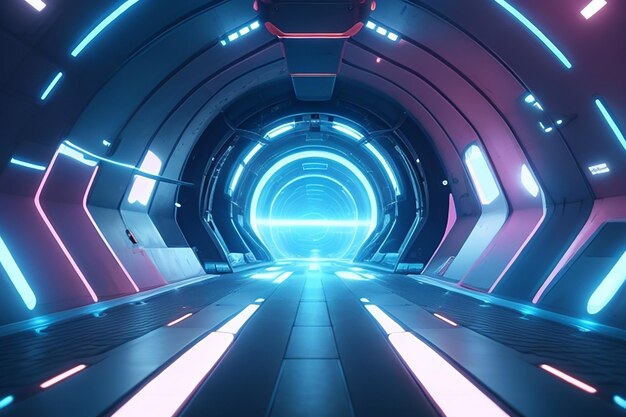 A close up of a tunnel with a light at the end generative ai