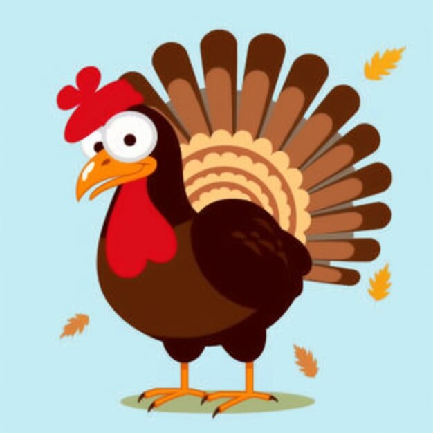 a close up of a turkey with a red head and a black tail generative ai