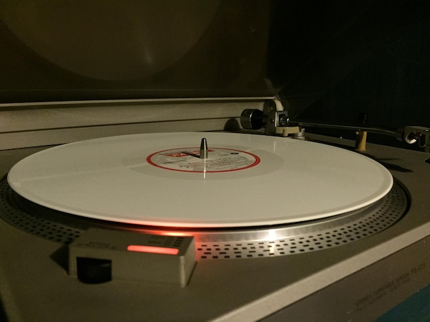 Photo close-up of turntable