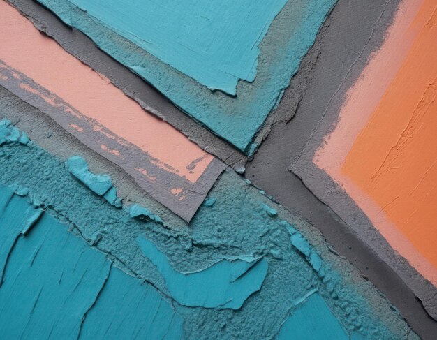 close up of turquoise and teal paint on canvas