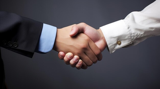 close up of two man shaking hands