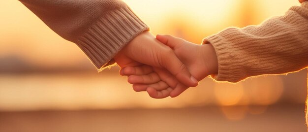 a close up of two people holding hands