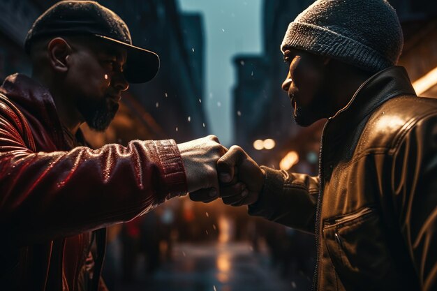 Photo a close up of two people holding hands