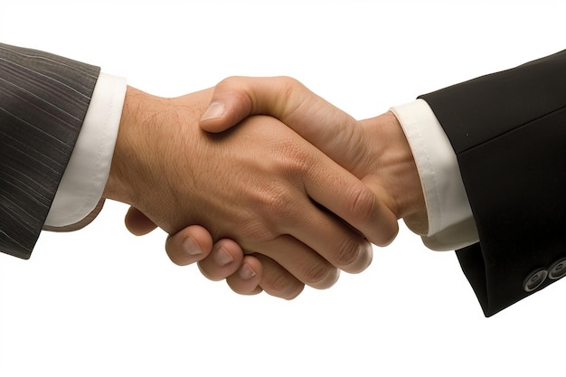 A close up of two people shaking hands