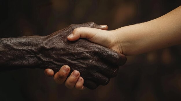 Close Up of Two People Shaking Hands