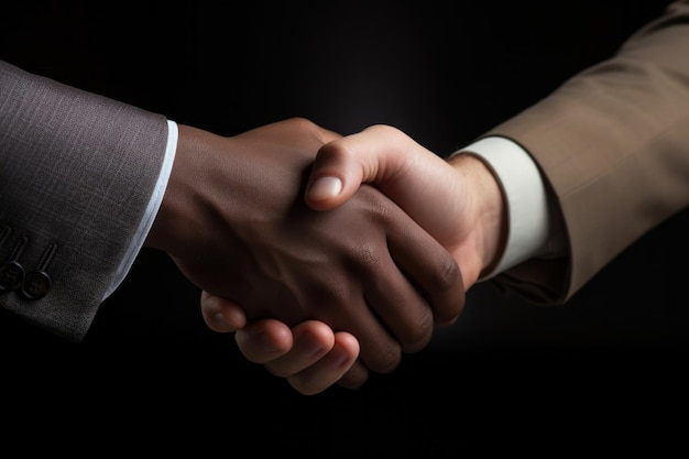 A Close Up Of Two People Shaking Hands