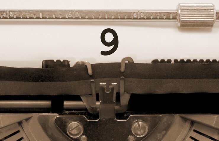 Photo close-up of typewriter