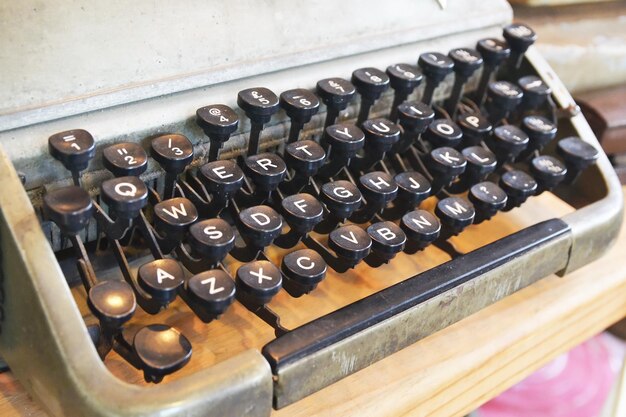 Photo close-up of typewriter