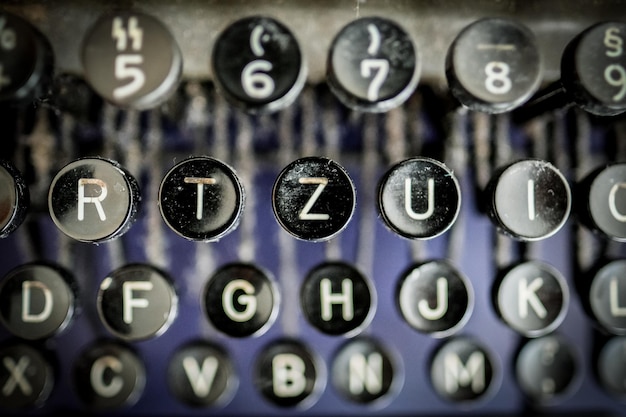 Photo close-up of typewriter