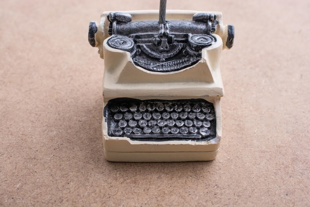 Photo close up of typewriter