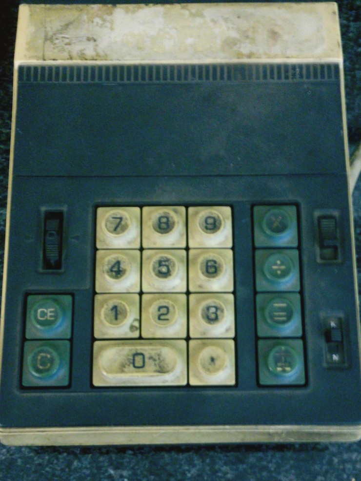 Photo close-up of typewriter
