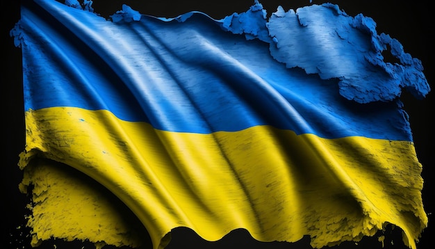 A close up of the Ukrainian flag background