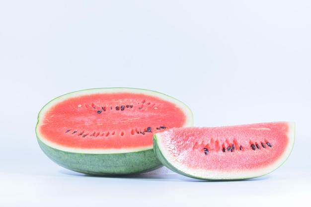 Close-up van aardbeien op een witte achtergrond