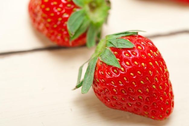 Close-up van aardbeien