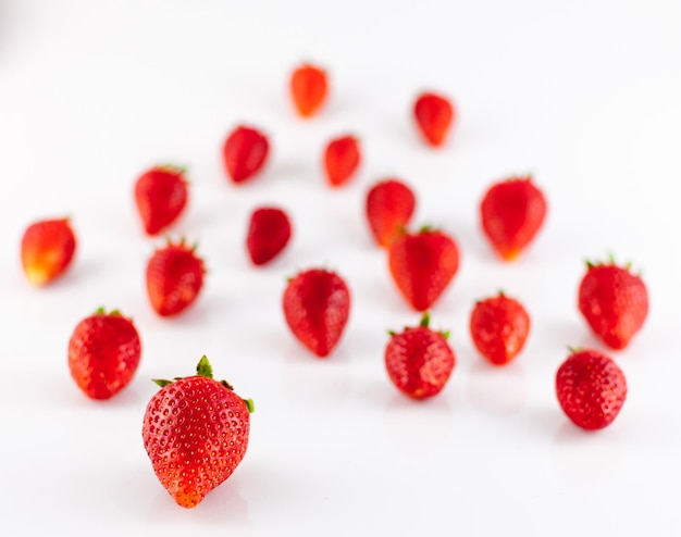 Close-up van aardbeien