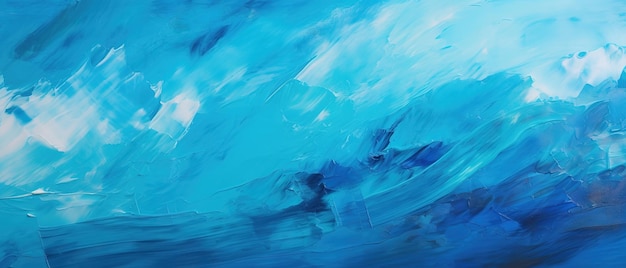 Close-up van abstracte ruwe kleurvolle donkerblauwe kunst schilderkunst textuur achtergrond behang met olie