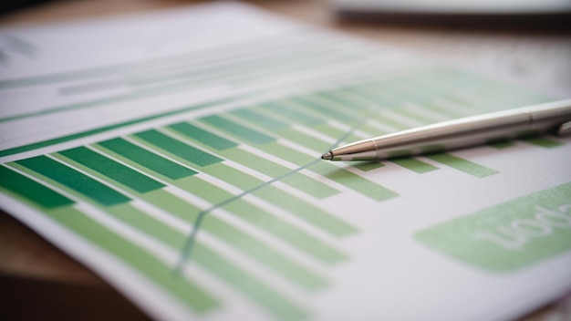 Close-up van analyse- en bedrijfsstatistieken of financieel rapport voor ontwikkelingsplan