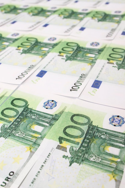 Close-up van bankbiljetten van 10 euro Money