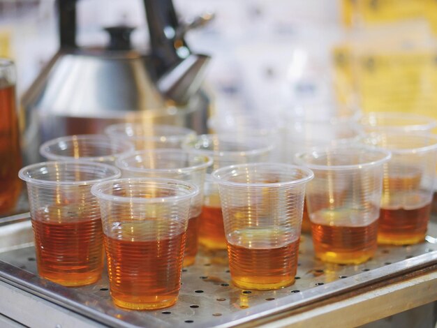 Foto close-up van bier in een glas