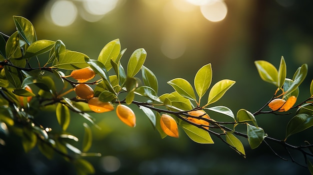 Close-up van bladeren met wazig Bokeh BCB