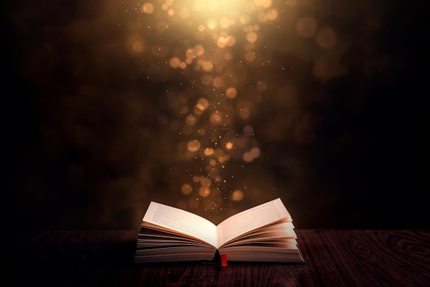 Close-up van boeken op tafel