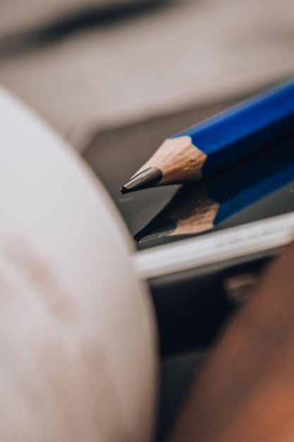 Foto close-up van boeken op tafel