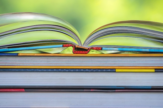 Foto close-up van boeken