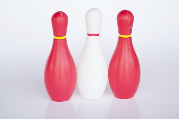 Close-up van bowlingpins