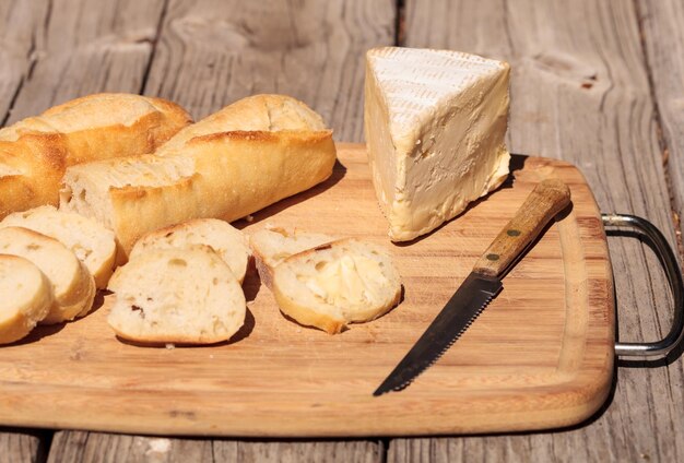 Close-up van brood op tafel