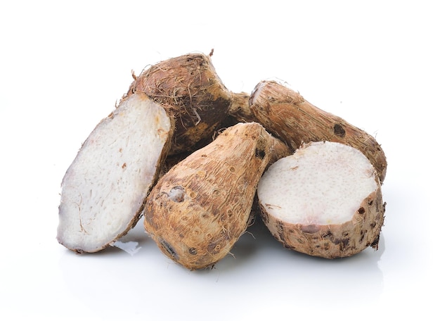 Close-up van brood op witte achtergrond