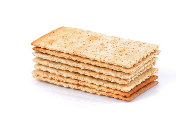 Close-up van brood op witte achtergrond