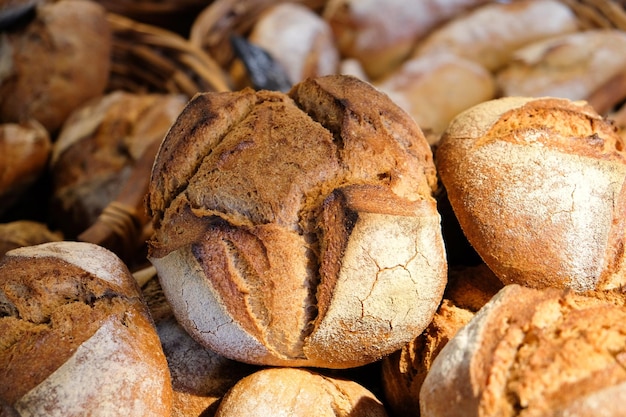 Close-up van bruin brood