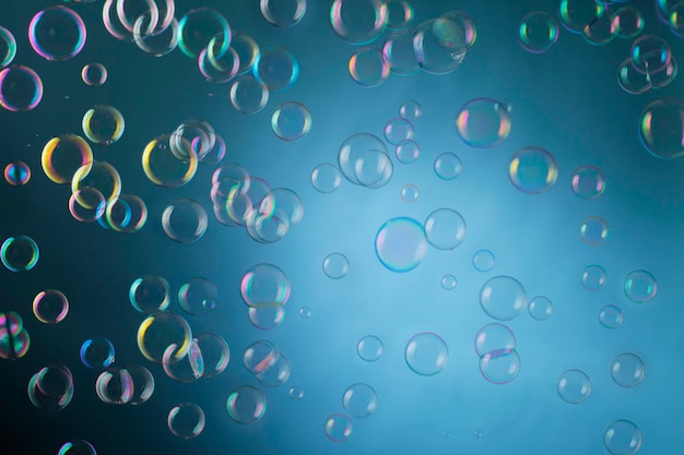 Close-up van bubbels in water