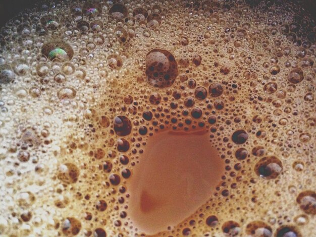 Foto close-up van bubbels