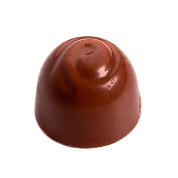Close-up van chocolade op een witte achtergrond