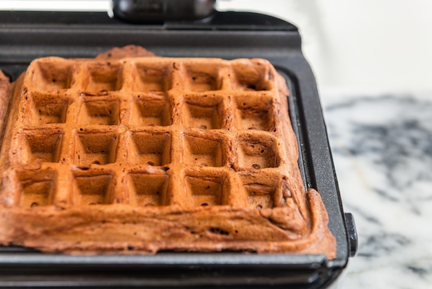 Foto close-up van chocoladekoek