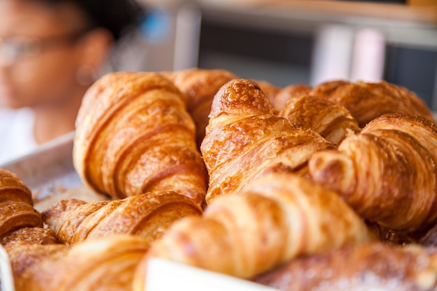 Close-up van croissants
