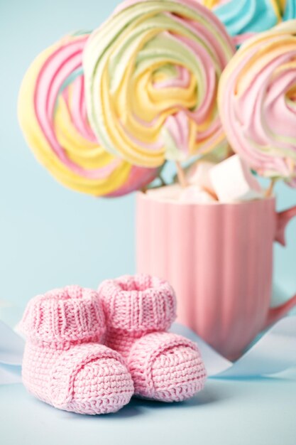 Close-up van cupcakes op tafel